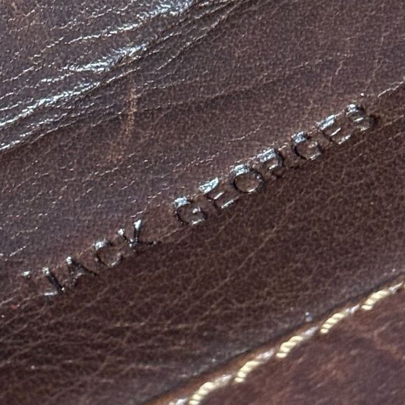 Jack Georges Voyager Convertible Backpack / Crossbody Brown Leather Unisex